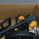 Cordless String Trimmer with Wheels, 14-Inch 2x3.0Ah 21V Battery Powered Weed Eater, Electric Lawn Mower Weed Wacker, Brush Cutter Grass Trimmer for Garden Yard (Yellow)