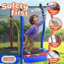 Happin® 55’’ Trampoline for Kids with Safety Enclosure, Indoor & Outdoor Toddler Trampoline, Ultra Safe Design with Multi Activity Accessories, Perfect Toddler Gift for Boys & Girls Ages 1–8