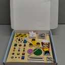 Montessori Wooden Busy Board Toys for 1 2 3 Boys Girls,Toddler Sensory Educational Fidget Board Travel Toy with LED Light Up Switches & Music Boxes, Locks for Kids Gifts