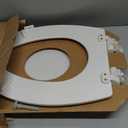 Mayfair Cassel Slow Close Toilet Seat, Easy Clean, Non Slip Premium Wood Seat, Easy Install, Made in USA, Elongated, White
