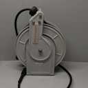 Giraffe Tools Pressure Washer Hose Reel 65ft, Power Washer Hose Reel, Pressure Washer Retractable Hose Reel, Heavy Duty, Wall/Floor Mounted, 3200 PSI, Silver