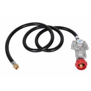 GasSaf 5FT Two Stage Propane Regulator with Hose for Dual Fuel Generator, RV Appliance,Gas Stove and More