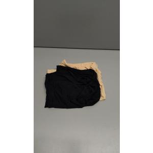 JOYSHAPER Boyshorts Panties for Women Anti Chafing Underwear Slip Shorts for Women Under Dress (X-Large, 2 Pack-black+beigewide Waistband)