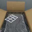 6 Pack Hat Organizer Box, Stackable Clear Baseball Caps Holder Box Containers with Magnetic Door for Hats Snapback Cap Storag, Hat Rack Display Case, Holds 8 Hats Each (Black)