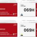 069H Toner Cartridges Set MF753Cdw Compatible with Canon 069H 069 Toner Cartridge Replacement for Canon imageCLASS MF753Cdw MF751Cdw LBP674Cdw LBP673Cdw LBP674Cx MF752Cdw MF756Cx Printer, 4 Pack