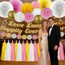 Wedding Bridal Shower Decorations - 18 Pcs Happily Ever After Decor