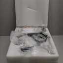 6 Light Semi Flush Mount Ceiling Light Black Kitchen Lighting Fixtures Ceiling Industrial Large Cieling Light Fixtures, with Clear Glass Shade for Dining Room Living Room Kitchen Island Farmhouse