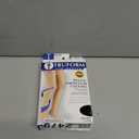 Truform 20-30 mmHg Compression Stockings for Men and Women, Thigh High Length, Dot Top, Closed Toe, Black, 2X-Large