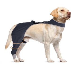Dog Leg Sleeve to Prevent Licking, Comfortable, Bite-Resistant, Breathable, Professional Recovery Clothing, Wound Protection, Cone Collar Alternative, L