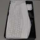 Wireless Keyboard and Mouse Combo, 2.4G Full Size Wave Keys Ergonomic Keyboard with Wrist Rest and 3-Level DPI Adjustable Wireless Ergonomic Mouse for Windows, Mac OS Desktop/Laptop/PC(White)