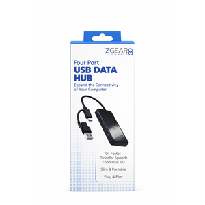 ZGEAR 4 PORT USB DATA HUB