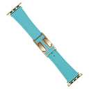 Magnetic Silicone Watch Band Compatible with Apple Watch (38mm 40mm 41mm 42mm), Slim Soft Strap for Women with H-Style Magnetic Closure, Sweatproof & Skin-Friendly Design, Fits Series 19/SE