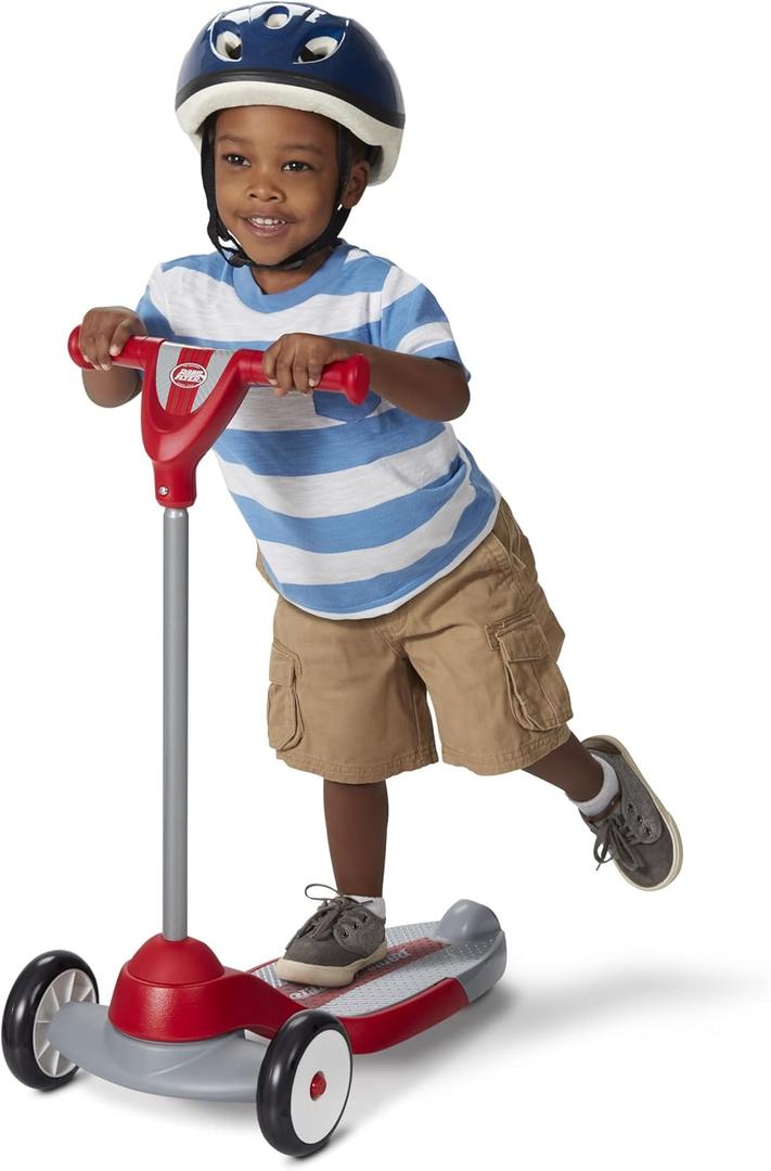 Radio Flyer, My First Scooter for ages 2-5, Toddler Scooters with three wheels and wide deck for stability