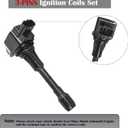 Set of 6 Ignition Coil Packs & Spark Plugs Fits For 3.5 V6 Nissan Murano Maxima Altima Pathfinder Infiniti G35 EX35 JX35 2009 2010 2011 2012 2013 2014 2015 2016 3.5L Coils Spark Plugs Replaces# UF550