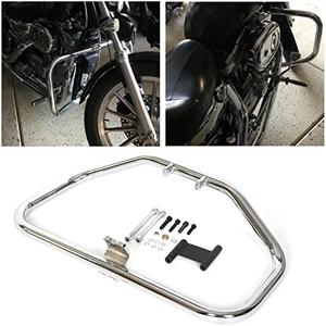 ECOTRIC Engine Crash Bar Compatible with 1986-2003 Harley Sportster 883 XLH883; 1996-2003 1200 Custom XL1200C Sport XL1200S; 1984-1985 Roadster XLS XR 1000 XR 1000; 2002-2003 883R XL883R