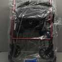 Probasics Junior Aluminum Rollator with 6 Inch Wheels, 250 Pound Weight Capacity, Burgundy, Medical Walker