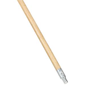 Rubbermaid Commercial Products Lacquered-Wood Broom Handle With Threaded Metal Tip, 60", Natural for Floor Cleaning/Sweeping in Home/Office, Pack of 12