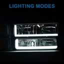 LED DRL Headlights Assembly Fit 1994-1998 Chevy Silverado