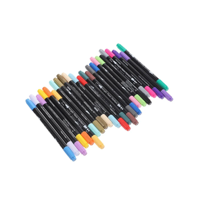 DOITOOL Dual Tip Acrylic Paint Pens Set for Wood and Canvas Art Color Markers for Adults and Teens for Diy Crafts and Creative Projects