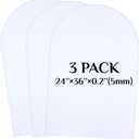 Novabright 3 Pcs Arched Foam Board 24 x 36 Inches PVC Foam Poster Board Waterproof for Signs School Projects Handicrafts Artistic Creation Indoor Outdoor(White)