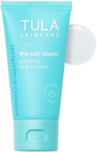 TULA Skin Care Cult Classic Purifying Face Cleanser - Gentle and Effective Face Wash, Makeup Remover, Nourishing and Hydrating