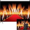 CSFOTO 10x8ft Red Carpet Backdrop for Photoshoot Movie Theater Movie Night Theme Birthday Party Decorative Background Banner VIP Red Carpet Event Backdrop Props