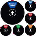 3 x Status Spinner Privacy Signs: 6-in-1 Options - Do Not Disturb, In A Meeting, Gone For Today, Out Of Office, Available, Back Soon - For Office and Home Use