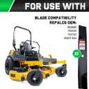 Grasscool Raptor SD 52 inch Deck Hustler Mower Blades Replacement 603995 | Fits Fastrack Super S Mini Z X-ONE 52'' Zero Turn Lawn Tractor Riding Lawnmower,High Lift Mulching Bagging,OEM 795526 783753