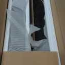 ChooChoo Mission End Tables Set of 2, Narrow Side Tables for Small Spaces, Night Stands with Storage Shelf for Living Room and Bedroom, Black