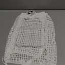 BreathSunny Womens Crochet Knit Elastic Waist Swimsuit Coverup Summer 2026 Double Side Drawstring Hollow Out Sheer Mesh Swimwear Coverups Beach Swim Bathing Suit Cover Up Mini Skirt White S