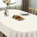 Oval Tablecloth, French Country Printed Oval Table Cloth-60x84 Inch, Fabric Washable and Waterproof Oval Table Cover for Farmhouse Kithchen Dining Decoration