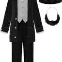 ReliBeauty Abraham Lincoln Costume Kids Douglass Costume for Boys