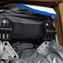 E-Z UP Ambassador Instant Pop Up Canopy Tent, 10' x 10', Roller Bag and 4 Piece Spike Set, Steel Gray