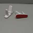 Door Lever Lock (2 Pack)  Prevents Toddlers from Opening Doors  Easy One-Hand Operation for Adults  Durable ABS with 3M Adhesive Backing  No Tools Needed for Install (White)