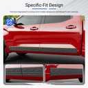 Door Molding Trim Compatible with 2022-2026 Toyota Tundra Rocker Panel TPE Body Side Molding Trim Replacement for 2022-2026 Toyota Tundra Accessories