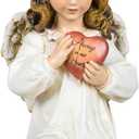 Joseph's Studio by Roman, 11.75" H Memorial Angel Holding a Heart Garden Statue, Outdoor Dcor
