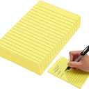 9 Pads Lined 50 Sheets Each 5.90X3.93 Inch Self Stick Note Pads Yellow Memo Pads for Office School Organization