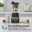 Hamilton Beach Wave Crusher Blender for Smoothies With 40 Oz Glass Jar and 14 Functions, Ice Sabre Blades & 700 Watts for Consistently Smooth Results, Black & Stainless Steel (54220)