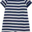 Simple Joys by Carter's Baby Boys' 3-pack Rompers (Green Dinosaur/Navy Stripe/Yellow Stripe)