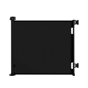 Retractable Gate for Stairs, Gate for Doorways, 33.6" Tall, Expands to 55"Fit for Baseboards,Black