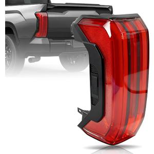 LED Tail Light Rear Lamp Assembly with Tailgate Switch Compatible with Toyota Tundra 2022 2023 2024 2025 Left Driver Side Replace# 81560-0C200 815600C200 (5-PIN, LED Type Sequential Pattern)