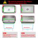 Sink protectors for kitchen sink |12"13"16"18"19"24"26"28"29"30"silicone sink mat| Silicone Kitchen Sink Mat Grid for Bottom of Farmhouse Stainless Steel Porcelain Sink(26"x 14" Center Gray)