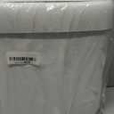 funest Bathroom Small Can with Lid, 13 Liter/3.4 Gallon Slim Garbage Bin with Press Top Lid, White Wastebasket for Bedroom, Office, Kitchen, RV