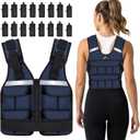 Sportneer Adjustable Weighted Vest Weights: 2lb-30 lbs Washable Weight Vest for Walking 16 In 1 Fast Adjust Rucking Vest for Women and Men Home Gym Running Jogging Strength Training Vests