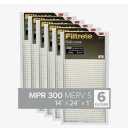 3M Filtrete 14x24x1 Basic Dust & Lint 300 MPR Furnace Filter 6 Pack Merv 5