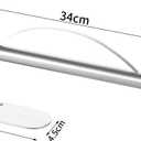 Paper Towel Holder, Easy Tear Wall Mount Under Cabinet with Damping Function, Stainless Steel Paper Roll Holder Adhesive or Screw for Bathroom (Silver)