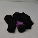 Diamond Star Diabetic Socks For Men Women Non-Binding Doctor Approved Diabetic Ankle Socks (12 Pairs Black, Big & Tall Men's 13-15 Shoe Size 9-14)