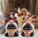 Hodao Coffee Gnome Figurines - Hand-Painted Resin Indoor Decor, Set of 2 Cute Cafe Bar Decorations, Perfect Home & Bedroom Ornaments, Ideal Gift for Coffee Lovers and Housewarming