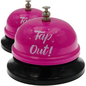 Call Bell Desk Service Bell Pack 2 Ding Bell for Restaurant Hotel Room Kitchen Party Office Elderly Large Pink Bell,2.9inch