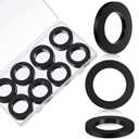 Pangda 30 Pcs Oil Resistant Rubber Washers 1-1/2" OD x 1" ID x 1/8" Thickness Industrial Flat Rubber Spacer Flat Black Washers Grommets for Bolts Spacers Vibration Suppression
